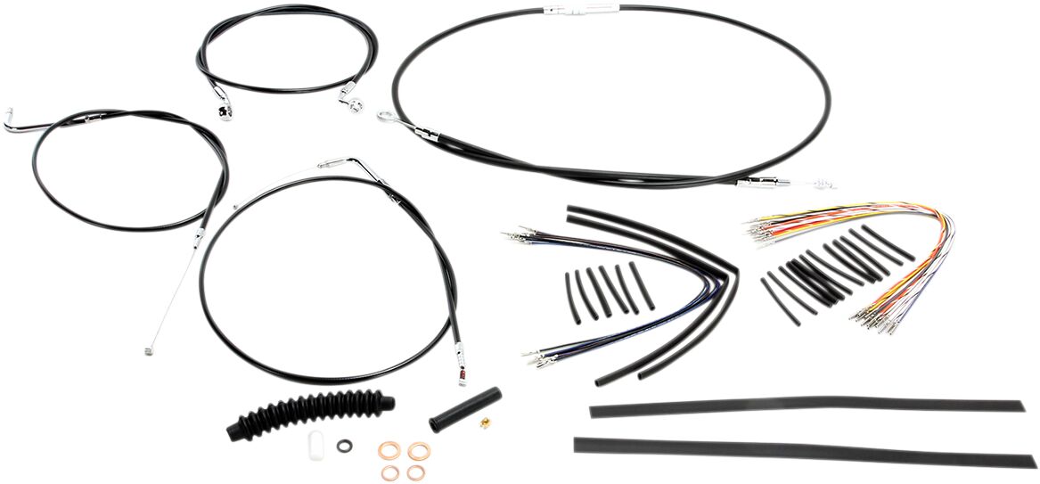 CONTROL CABLE KIT HANDLEBAR XR OE STYLE BLACK