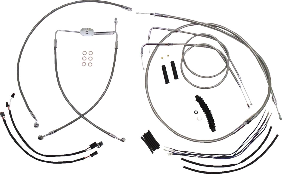 CONTROL CABLE KIT HANDLEBAR XR OE STYLE ABS STAINLESS STEEL