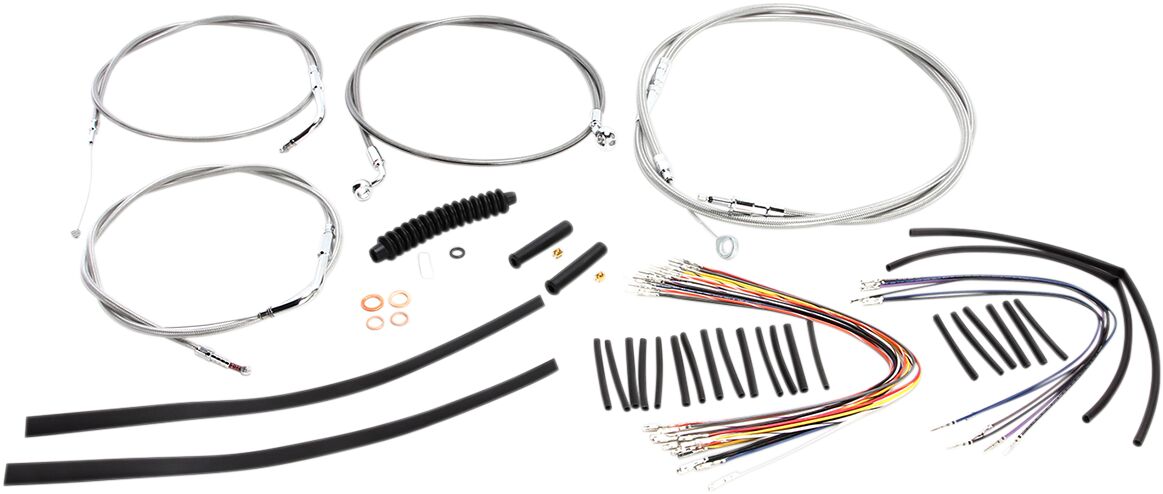 CONTROL CABLE KIT HANDLEBAR XR OE STYLE ABS STAINLESS STEEL