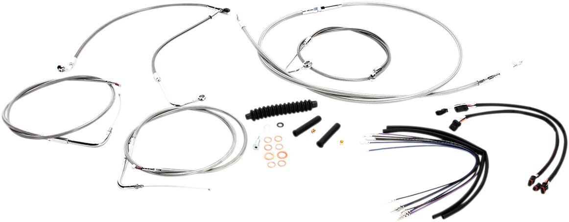 CONTROL CABLE KIT HANDLEBAR XR OE STYLE ABS STAINLESS STEEL