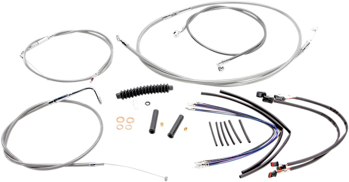 CONTROL CABLE KIT HANDLEBAR XR OE STYLE ABS STAINLESS STEEL