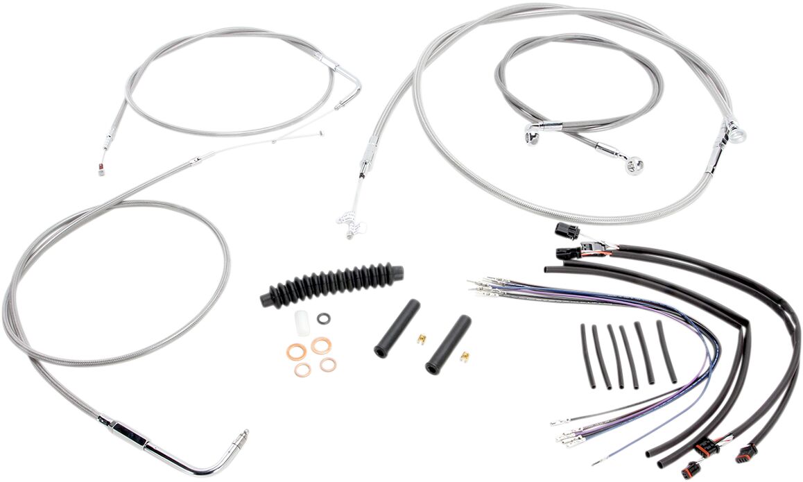 CONTROL CABLE KIT HANDLEBAR XR OE STYLE ABS STAINLESS STEEL