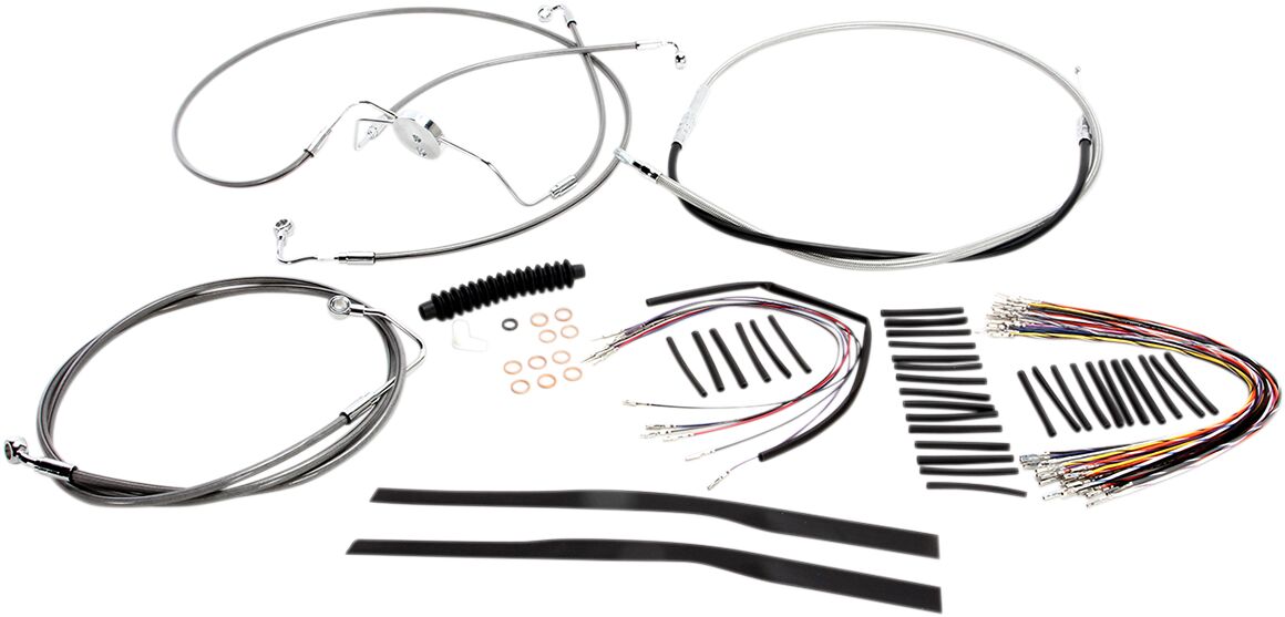 CONTROL CABLE KIT HANDLEBAR XR OE STYLE ABS STAINLESS STEEL