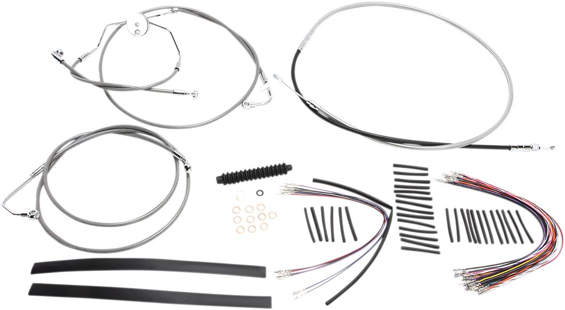 CONTROL CABLE KIT HANDLEBAR XR OE STYLE ABS STAINLESS STEEL