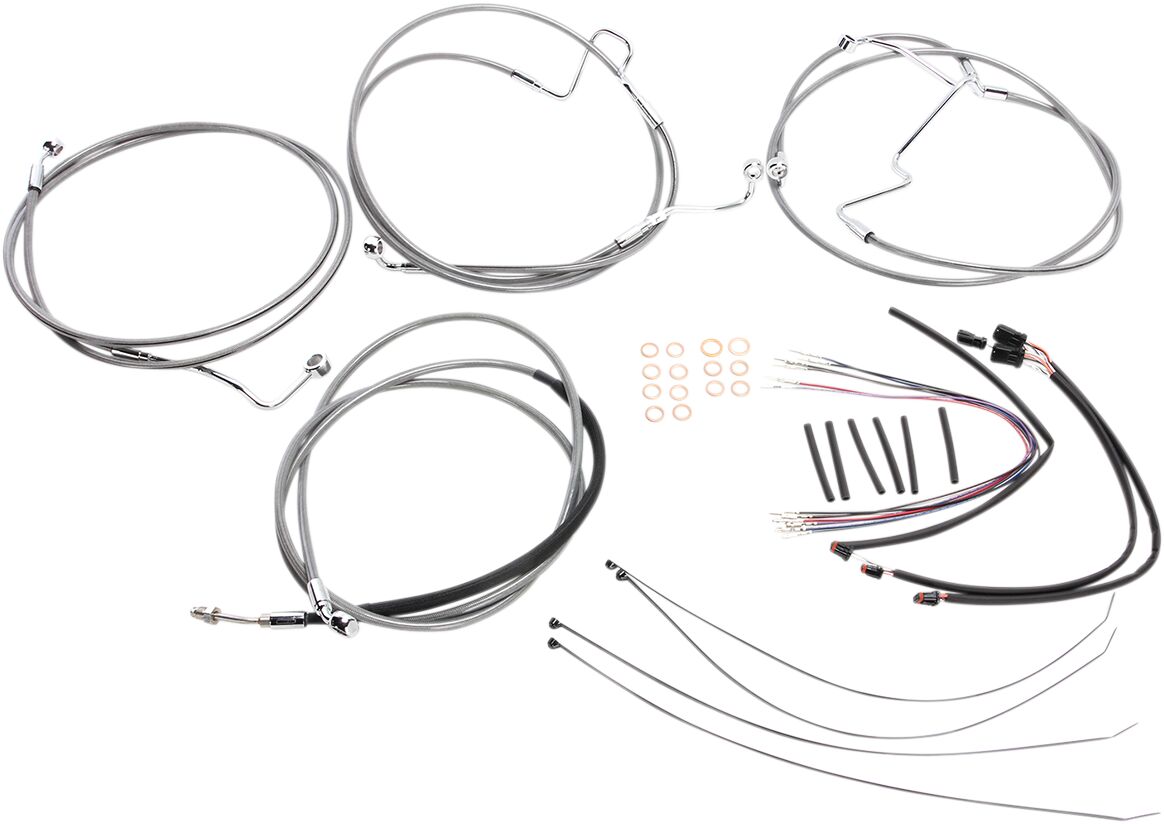 CONTROL CABLE KIT HANDLEBAR XR OE STYLE ABS STAINLESS STEEL