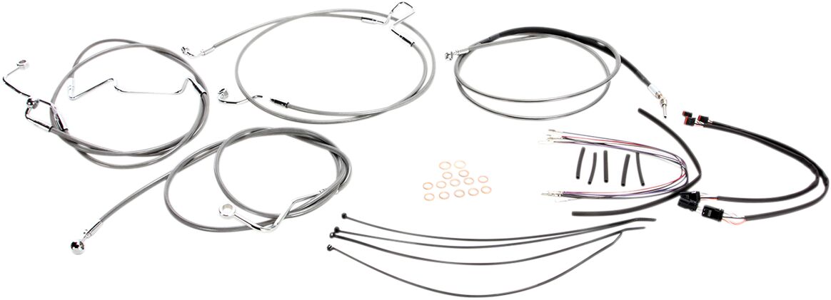 CONTROL CABLE KIT HANDLEBAR XR OE STYLE ABS STAINLESS STEEL