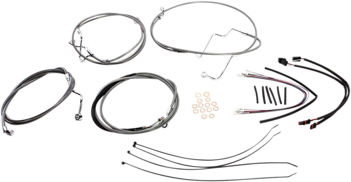 CONTROL CABLE KIT HANDLEBAR XR OE STYLE ABS STAINLESS STEEL