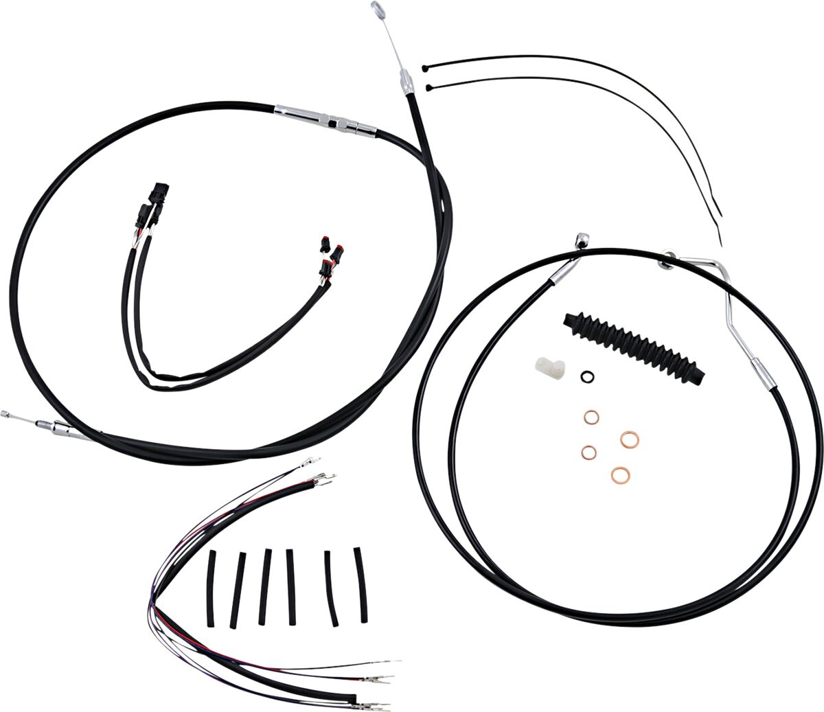 Black/Chrome XR Control Cable Kit