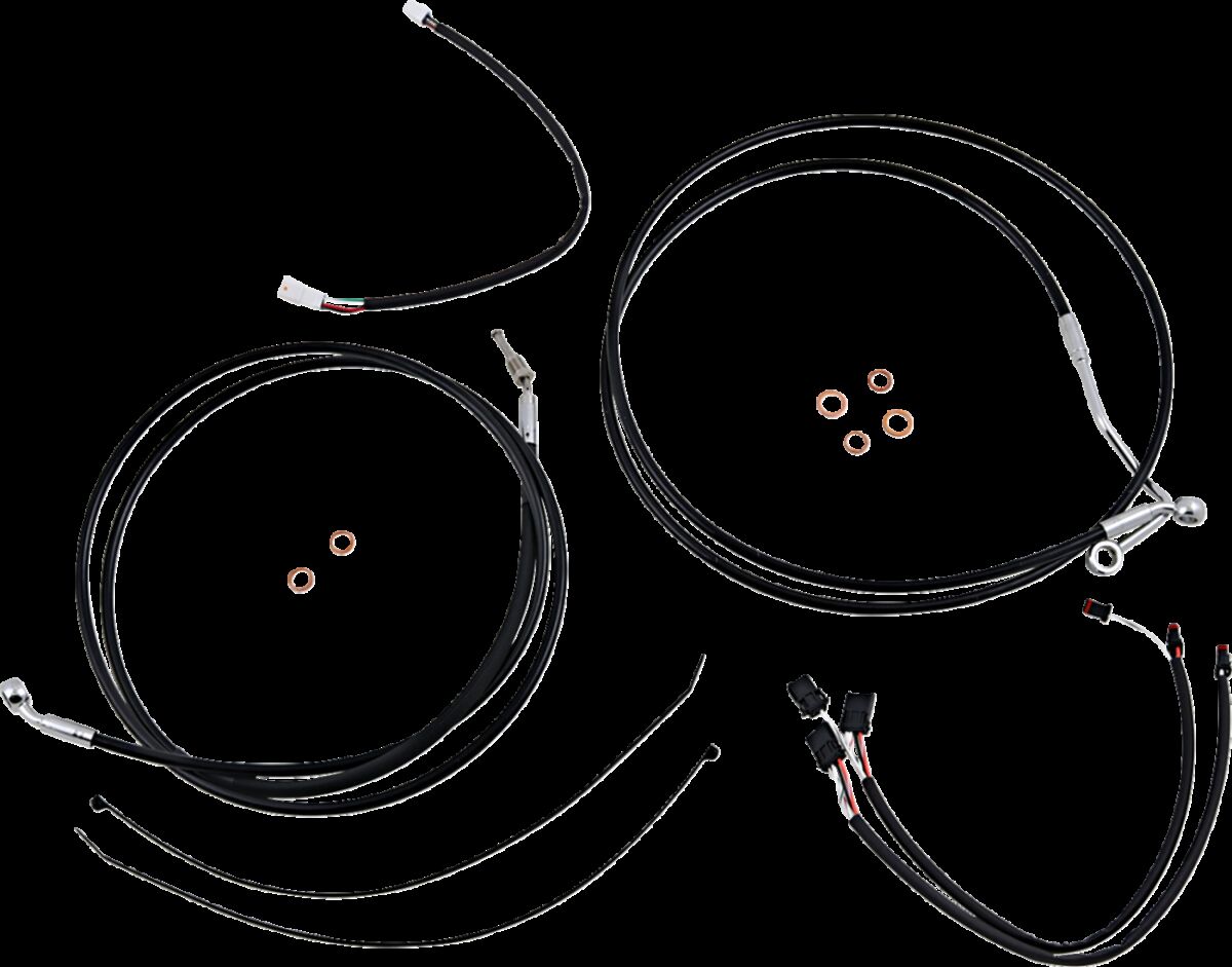 Black/Chrome XR Control Cable Kit