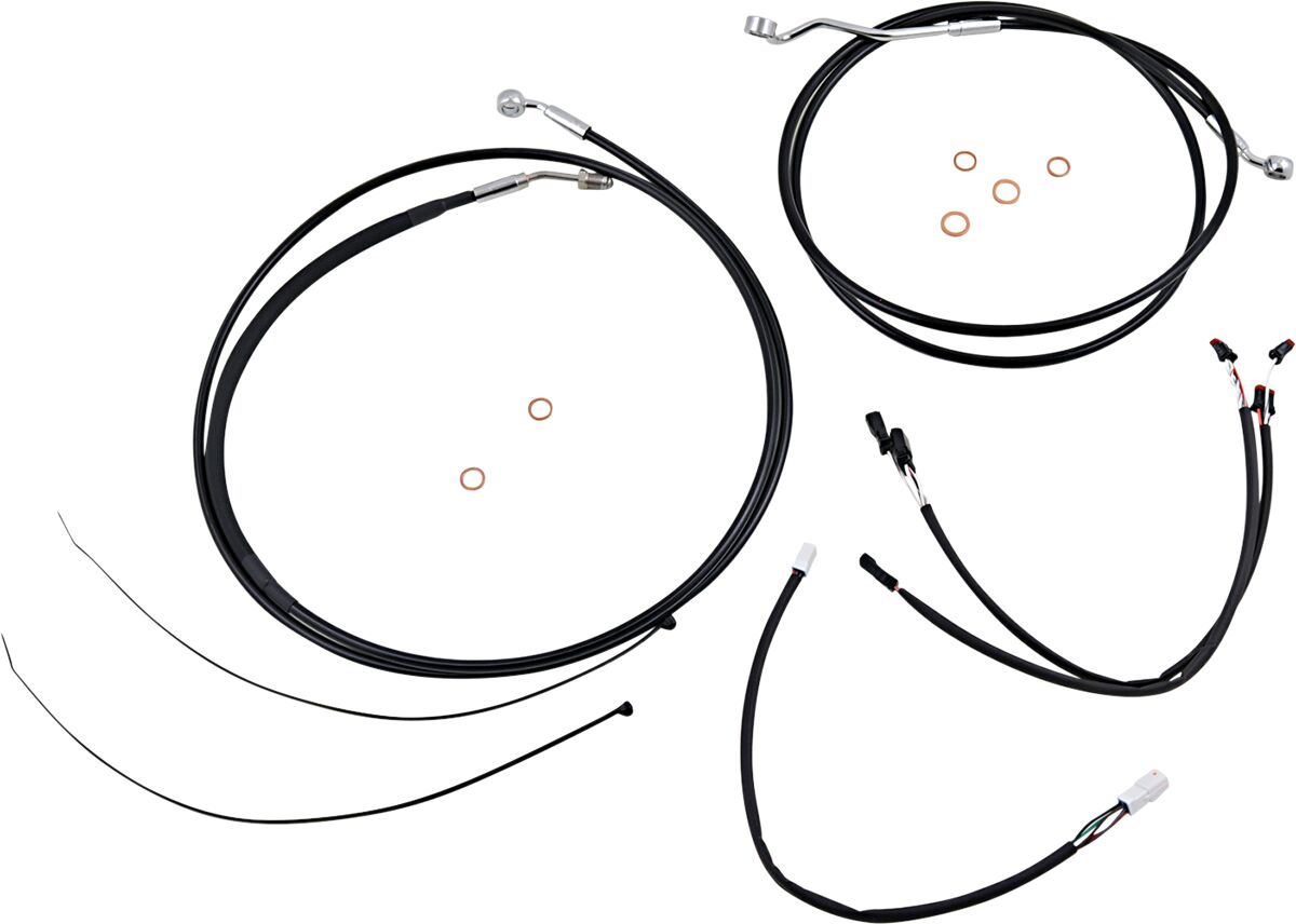 Black/Chrome XR Control Cable Kit