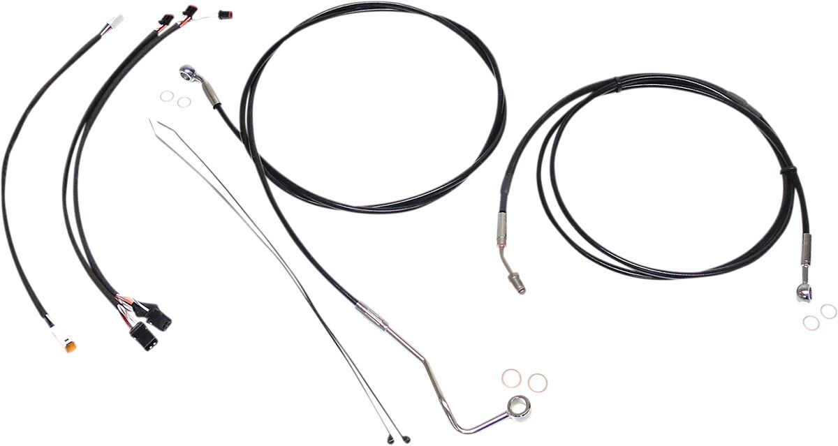 Black/Chrome XR Control Cable Kit