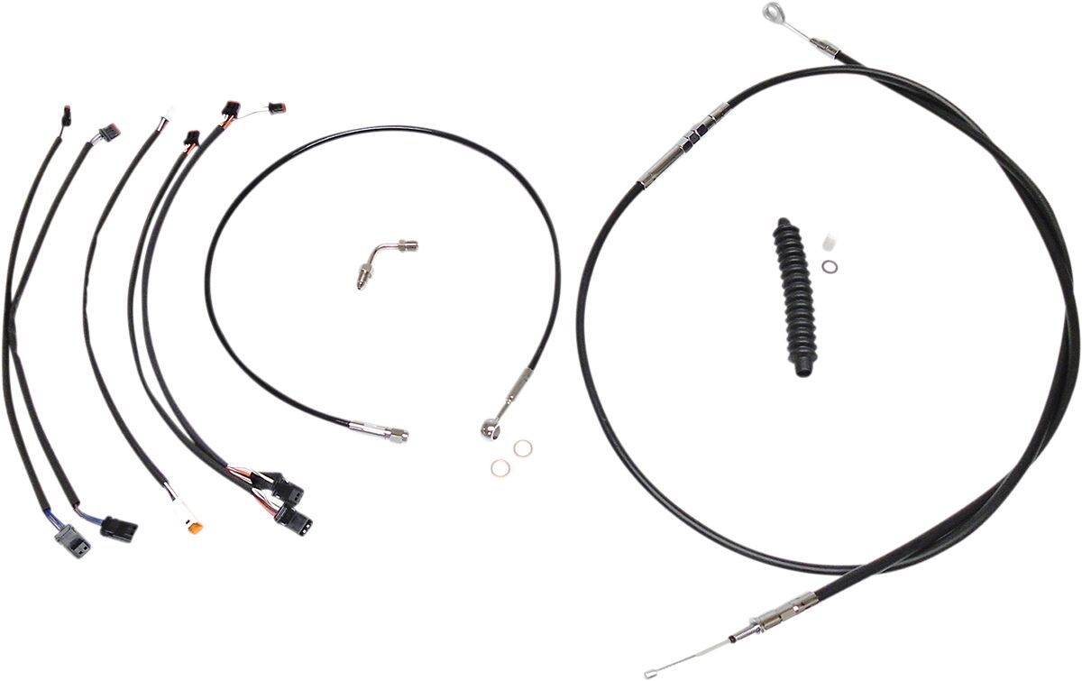 Black/Chrome XR Control Cable Kit