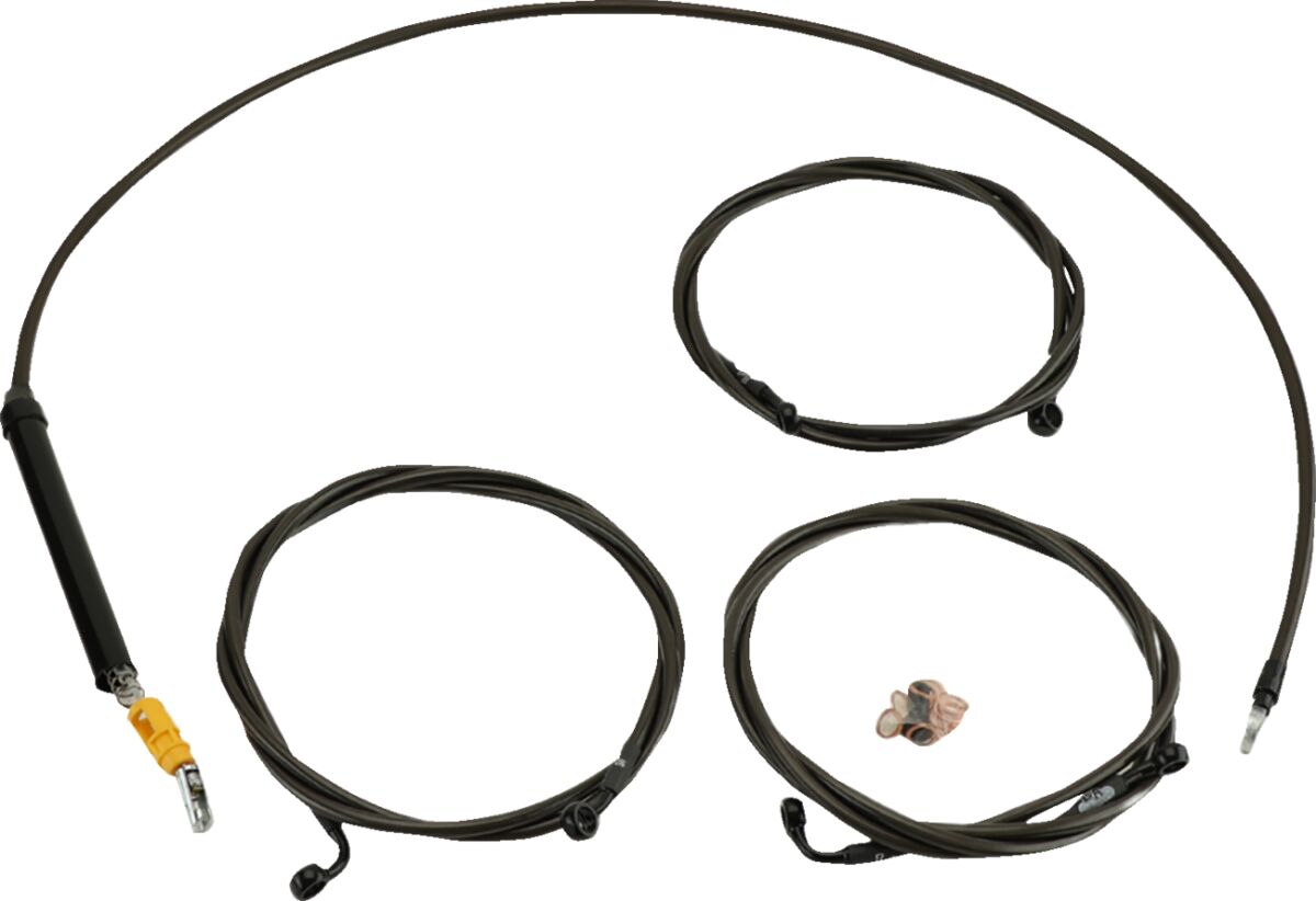 Handlebar Cable/Brake Line Kit - 18" - 20" Ape Hanger Handlebars - Midnight