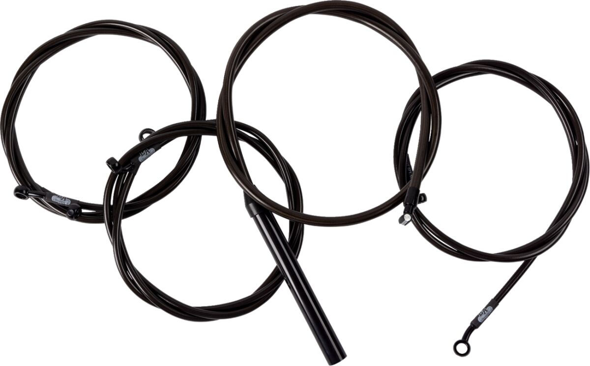 Handlebar Cable/Brake Line Kit - Complete - 12" - 14" Handlebars - Midnight