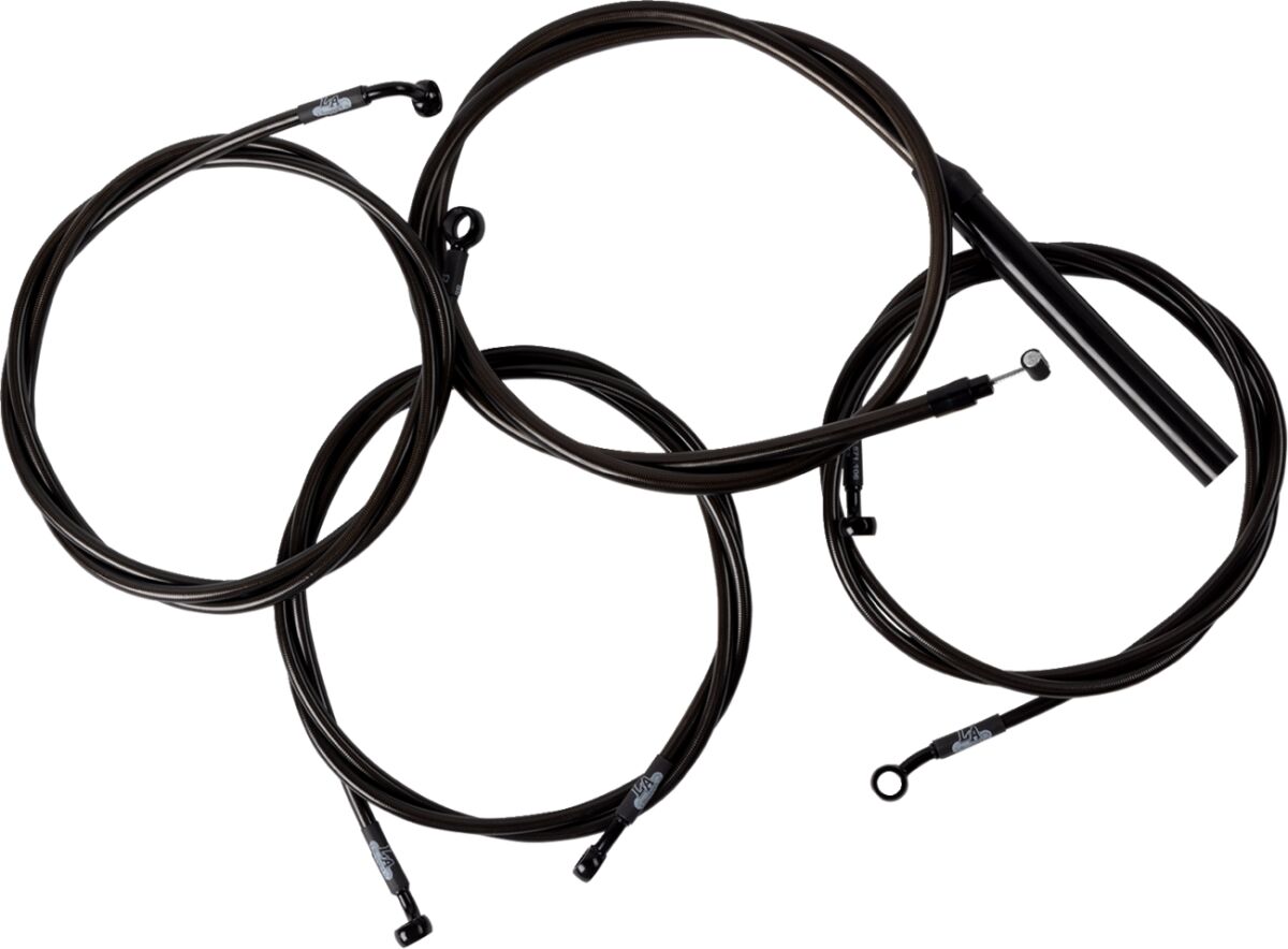Handlebar Cable/Brake Line Kit - Complete - 15" - 17" Handlebars - Midnight