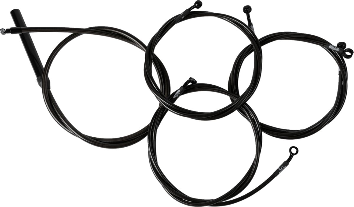 Handlebar Cable/Brake Line Kit - Complete - 18" - 20" Handlebars - Midnight