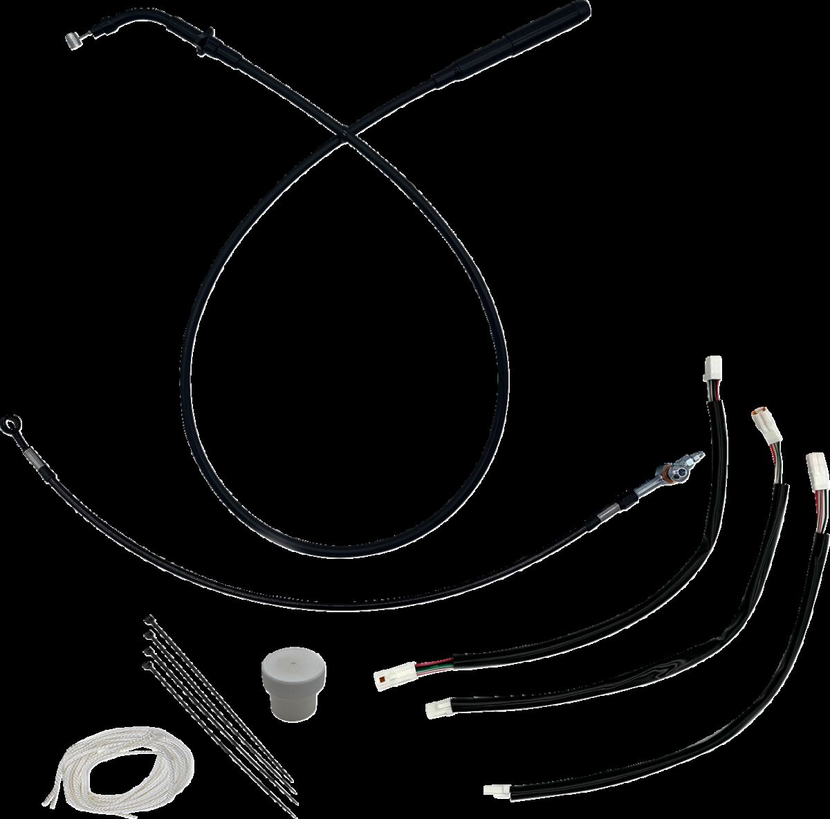 EZ INSTALL KT  H-BAR PLUS 4" FLHX, FLHXSE BLACK