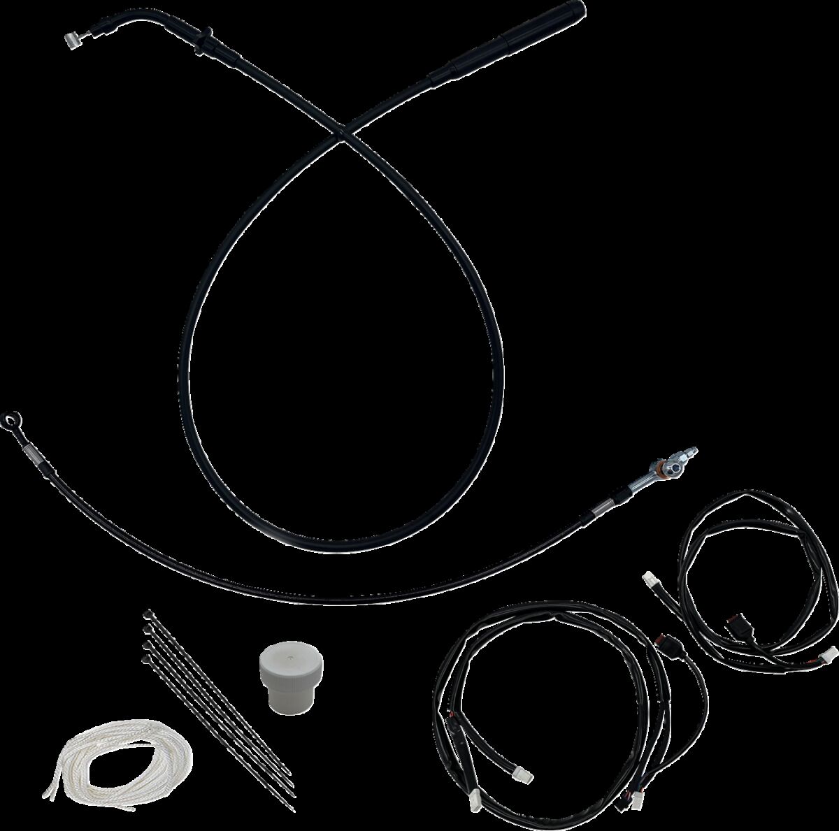 EZ INSTALL KT  H-BAR PLUS 6" FLHX, FLHXSE BLACK
