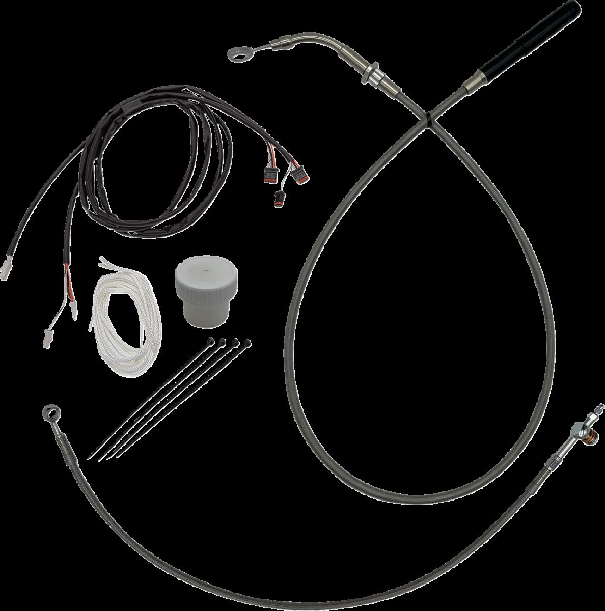 EZ INSTALL KT  H-BAR PLUS 8" FLHT, FLHX MODELS 21-23 BRAID