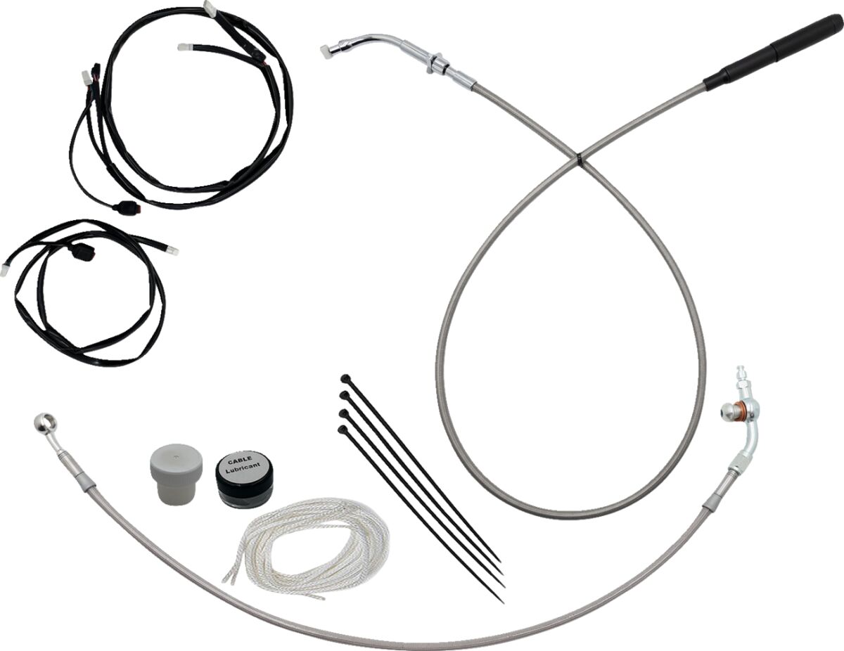 EZ Install Upper Clutch Cable - 16" Handlebars - Braided Stainless Steel