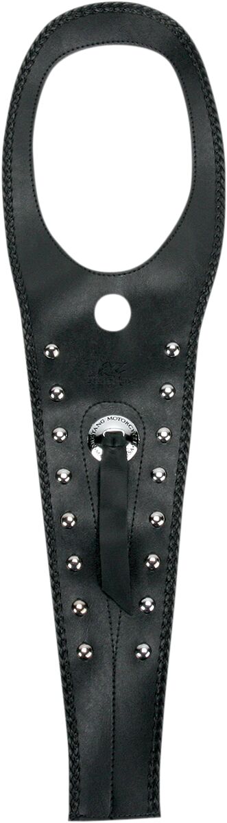TANK BIB VINYL STUDDED HOOK-AND-LOOP STRAPS BLACK