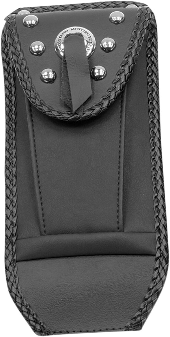 TANK BIB WITH POUCH VINIL STUDDED