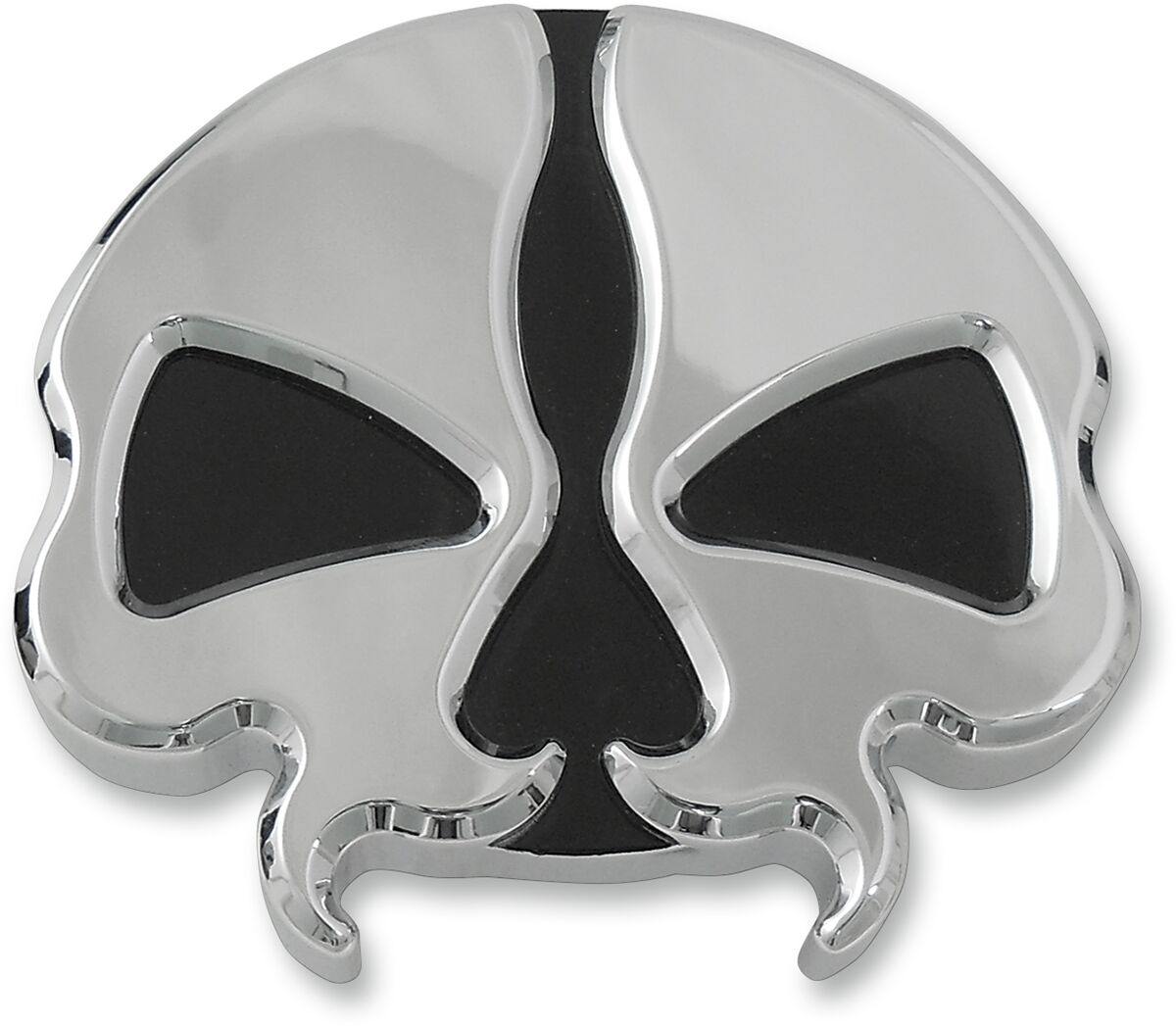 GAS CAPS SPLIT SKULL CHROME