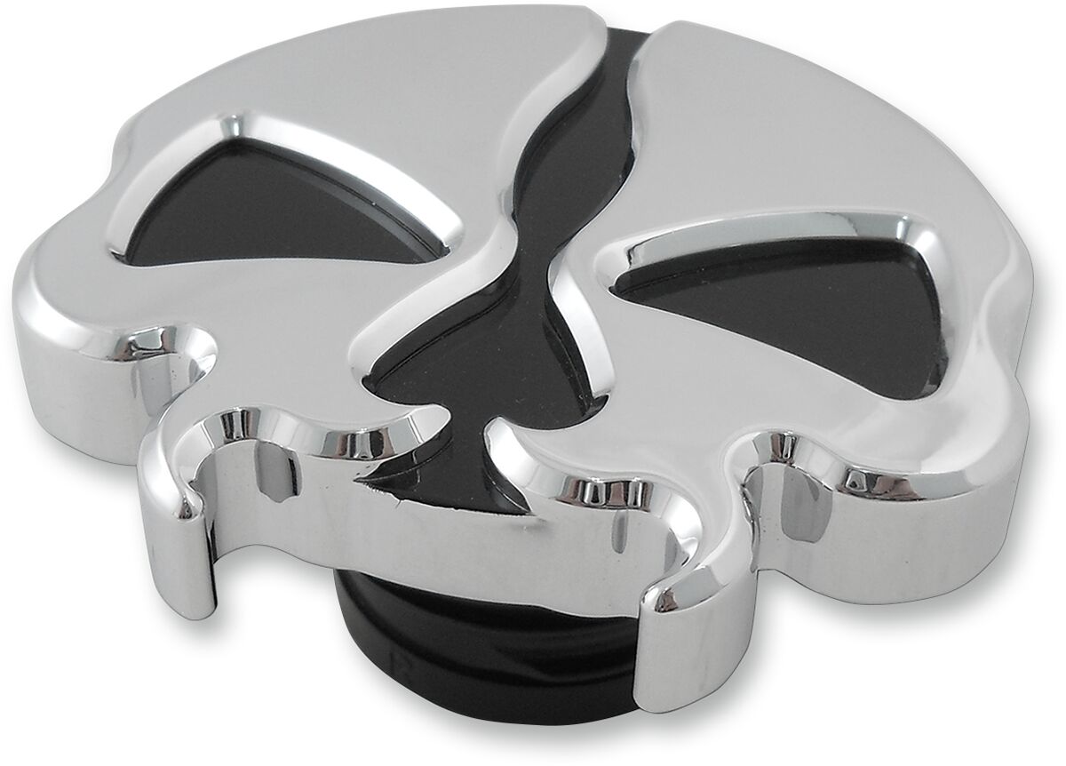 GAS CAPS SPLIT SKULL CHROME