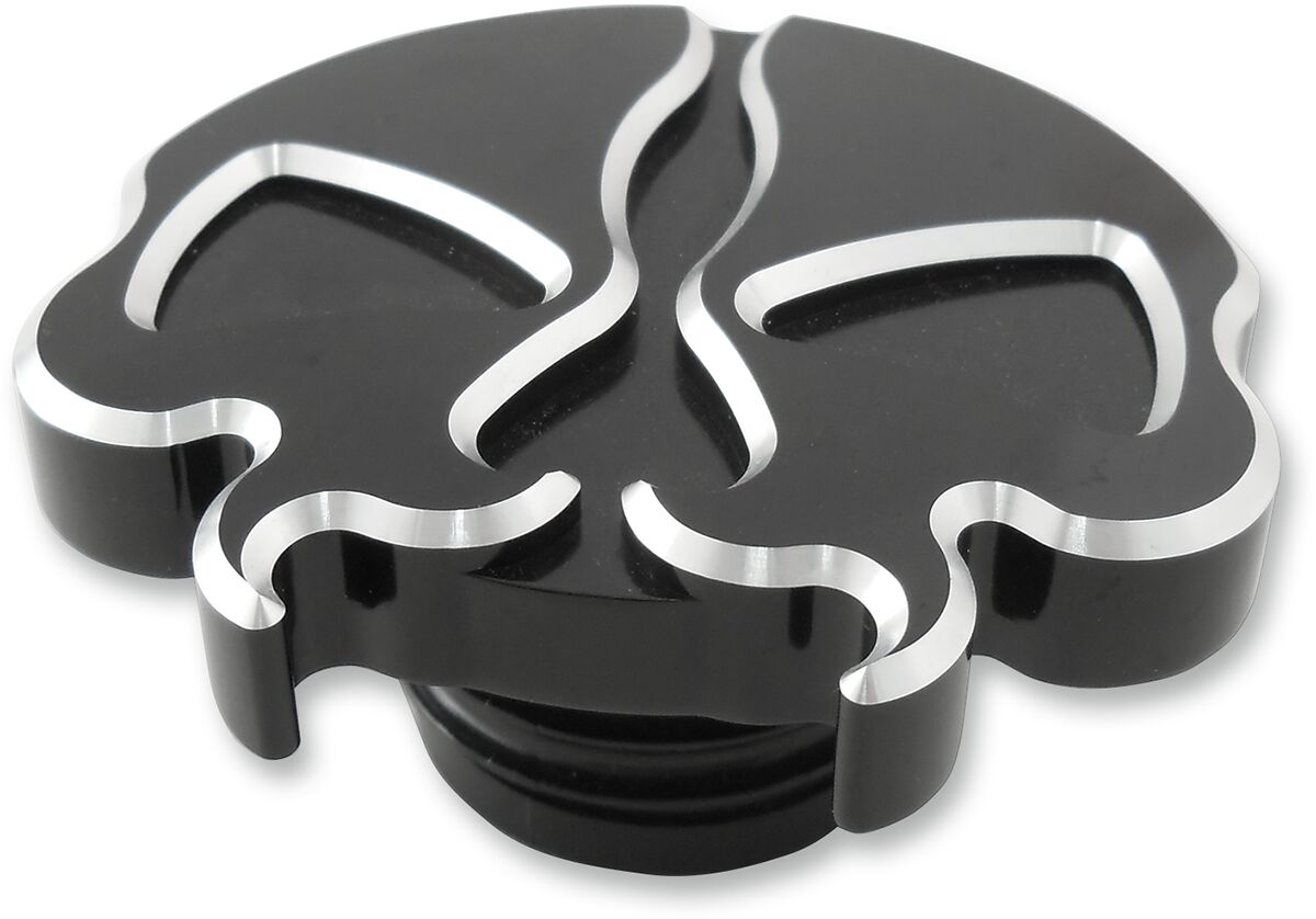 GAS CAPS SPLIT SKULL BLACK