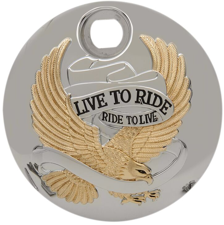 DOOR FUEL COVER GOLD/CHROME