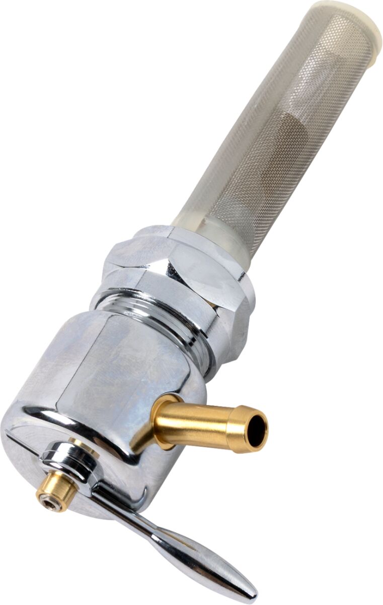 FUEL PETCOCK ROUND 5/16" FORWARD CHROME