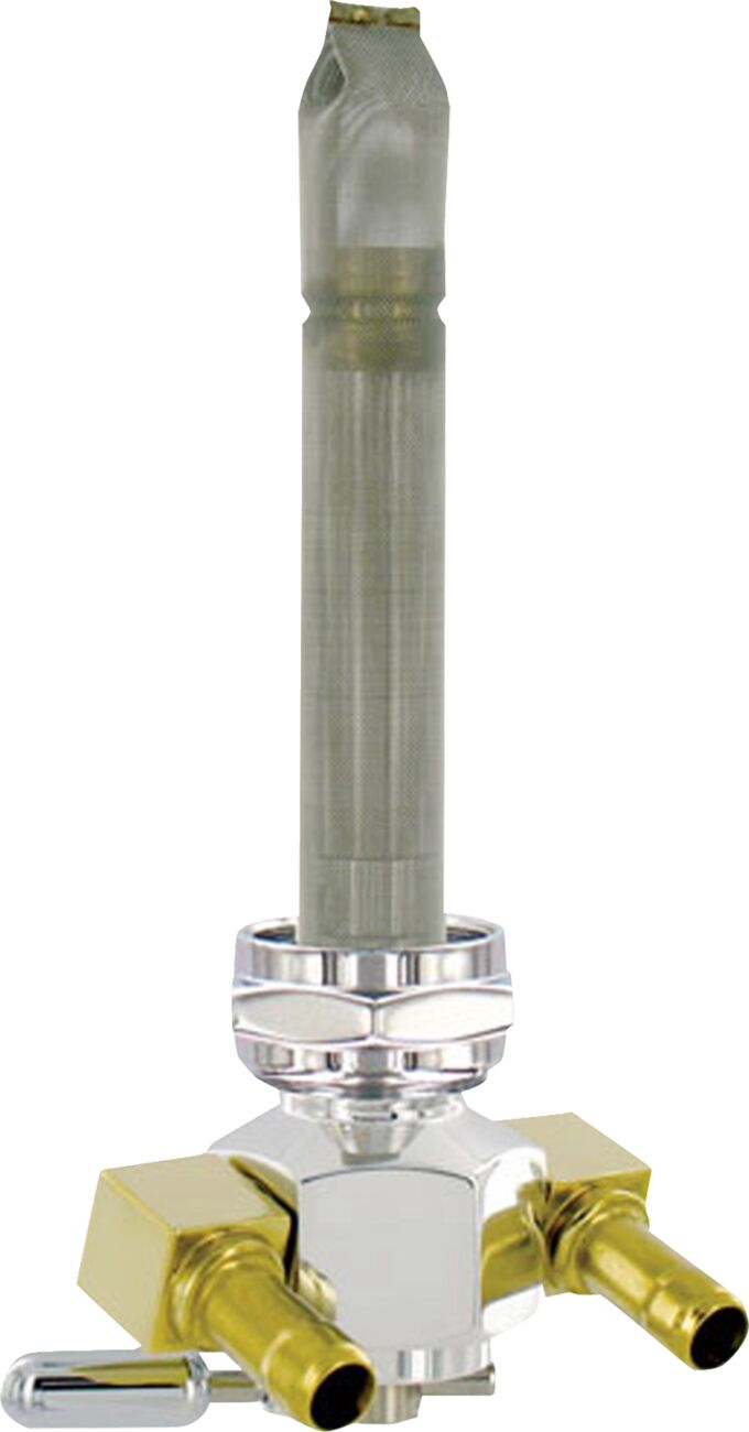 Fuel Valve - 22 mm - Hex - 90° - Aluminum