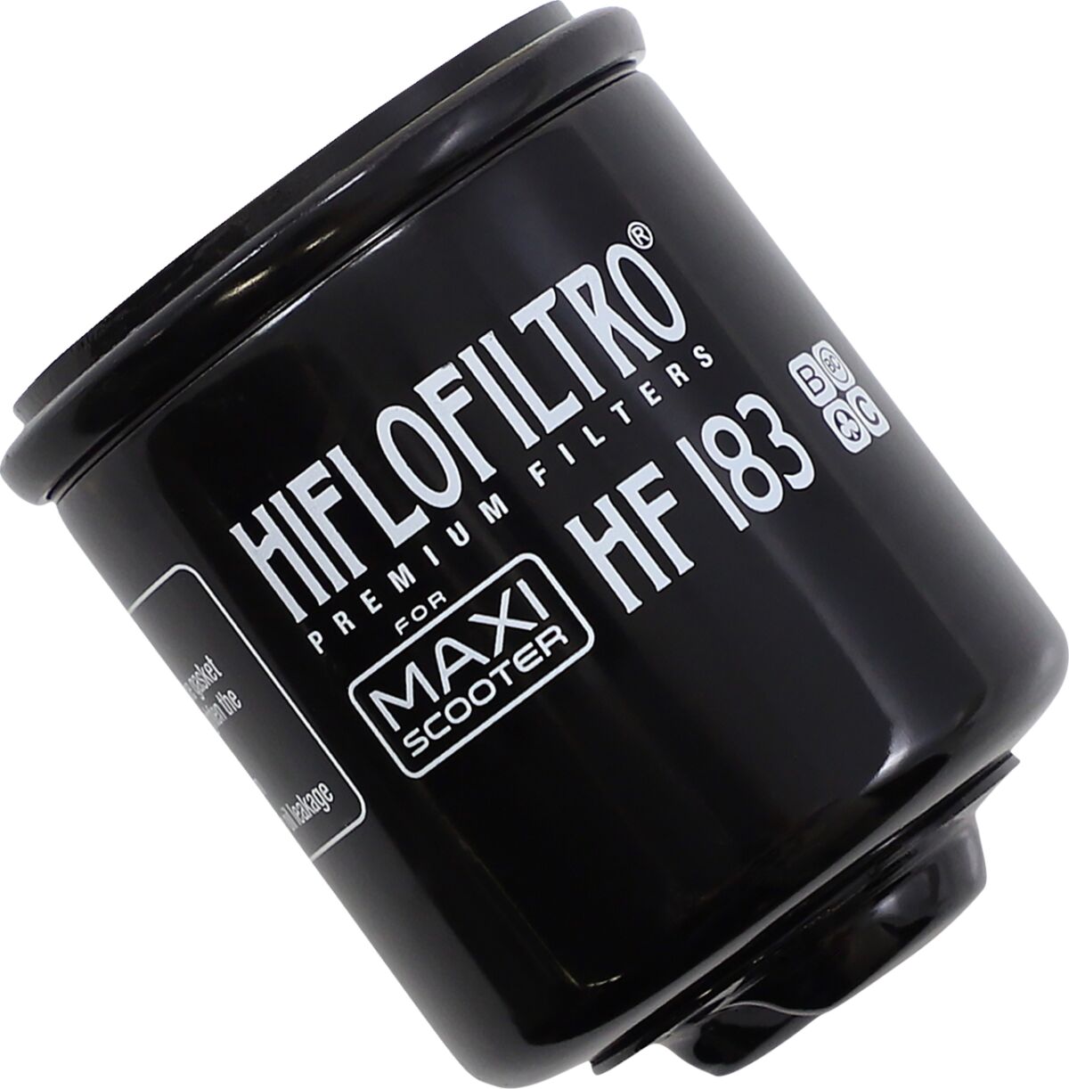 OIL FILTER SPIN-ON WITH SLOT PAPER GLOSSY BLACK