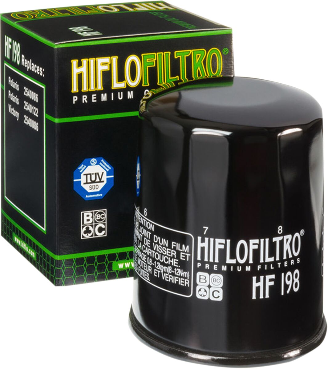 OIL FILTER SPIN-ON PAPER GLOSSY BLACK