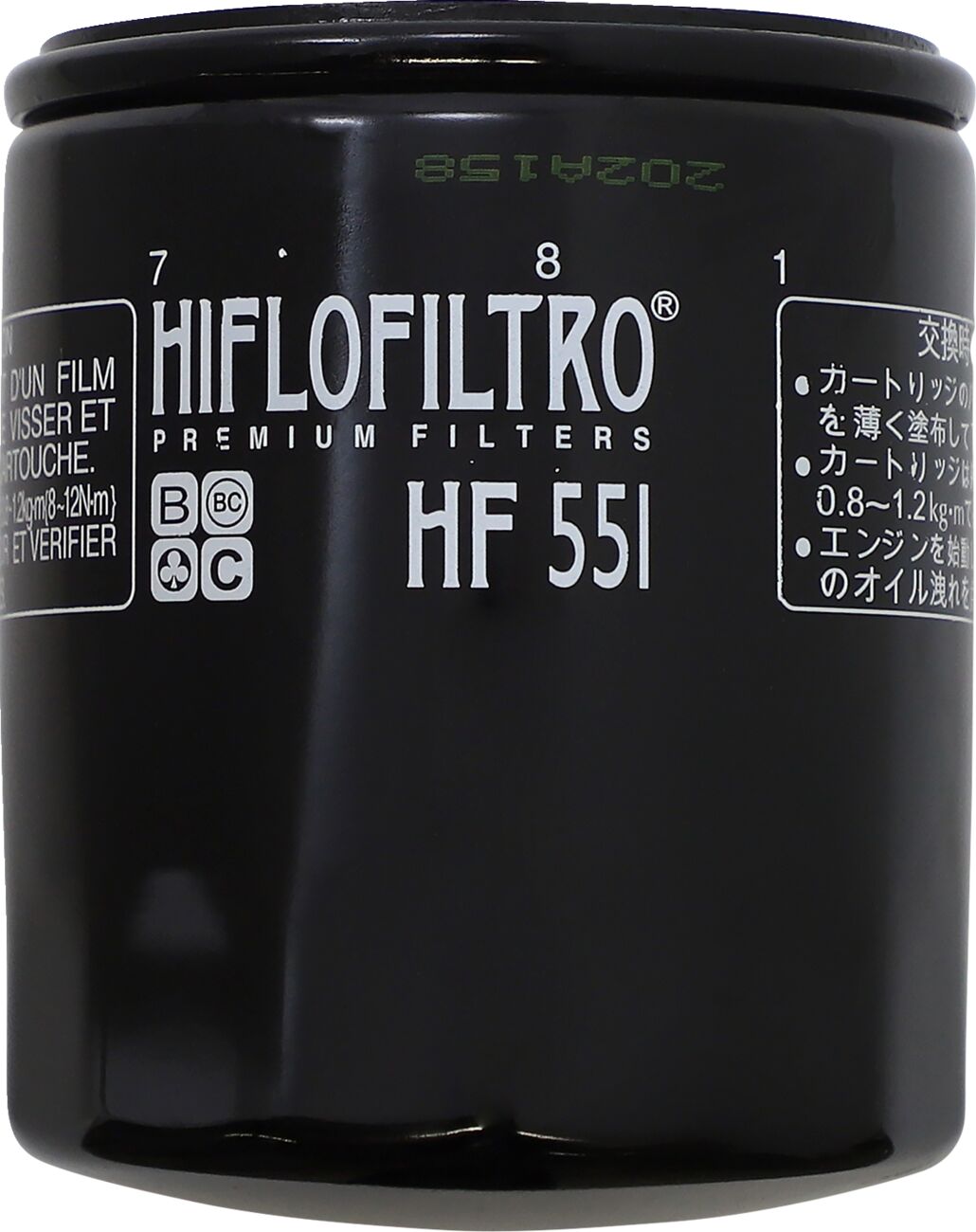 OIL FILTER SPIN-ON PAPER GLOSSY BLACK