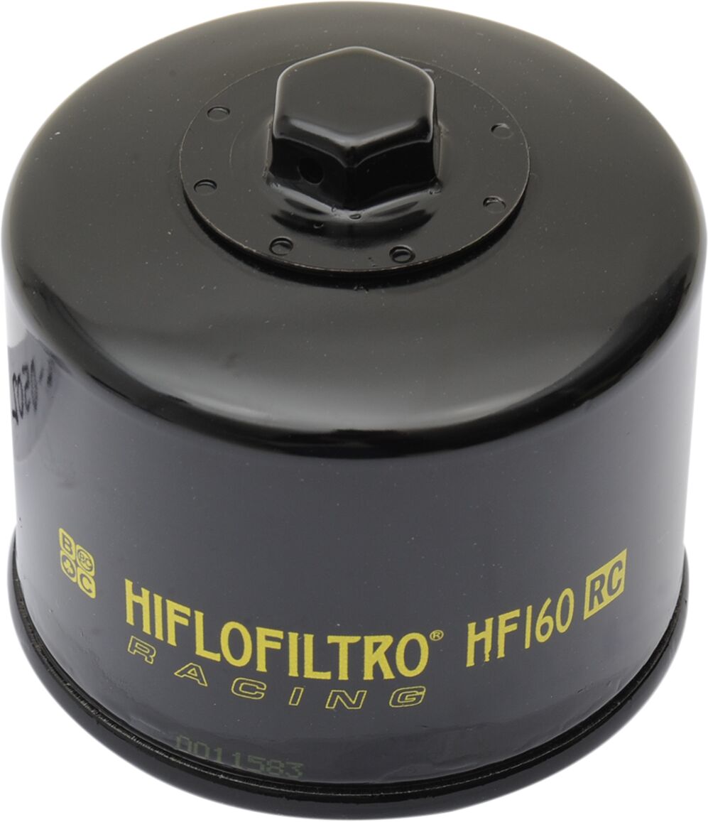 OIL FILTER SPIN-ON RACING WITH NUT PAPER GLOSSY BLACK