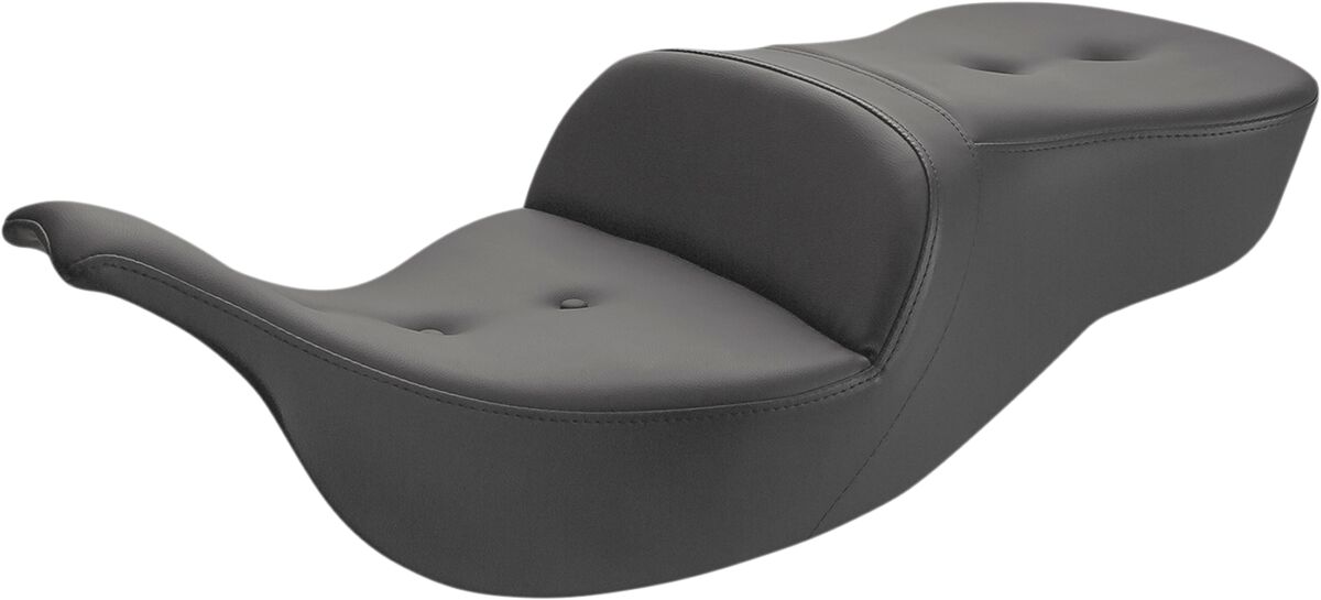2-UP SEAT ROAD SOFA PT FRONT|REAR SADDLEGEL™ PLAIN BLACK