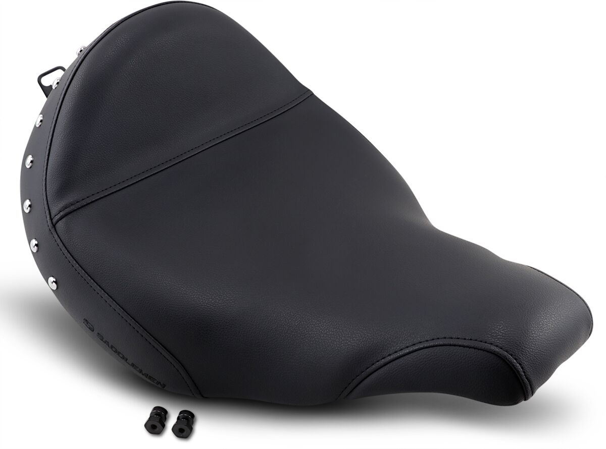 SOLO SEAT RENEGADE™ FRONT SADDLEHYDE™|SADDLEGEL™ STUDDED BLACK|NATURAL