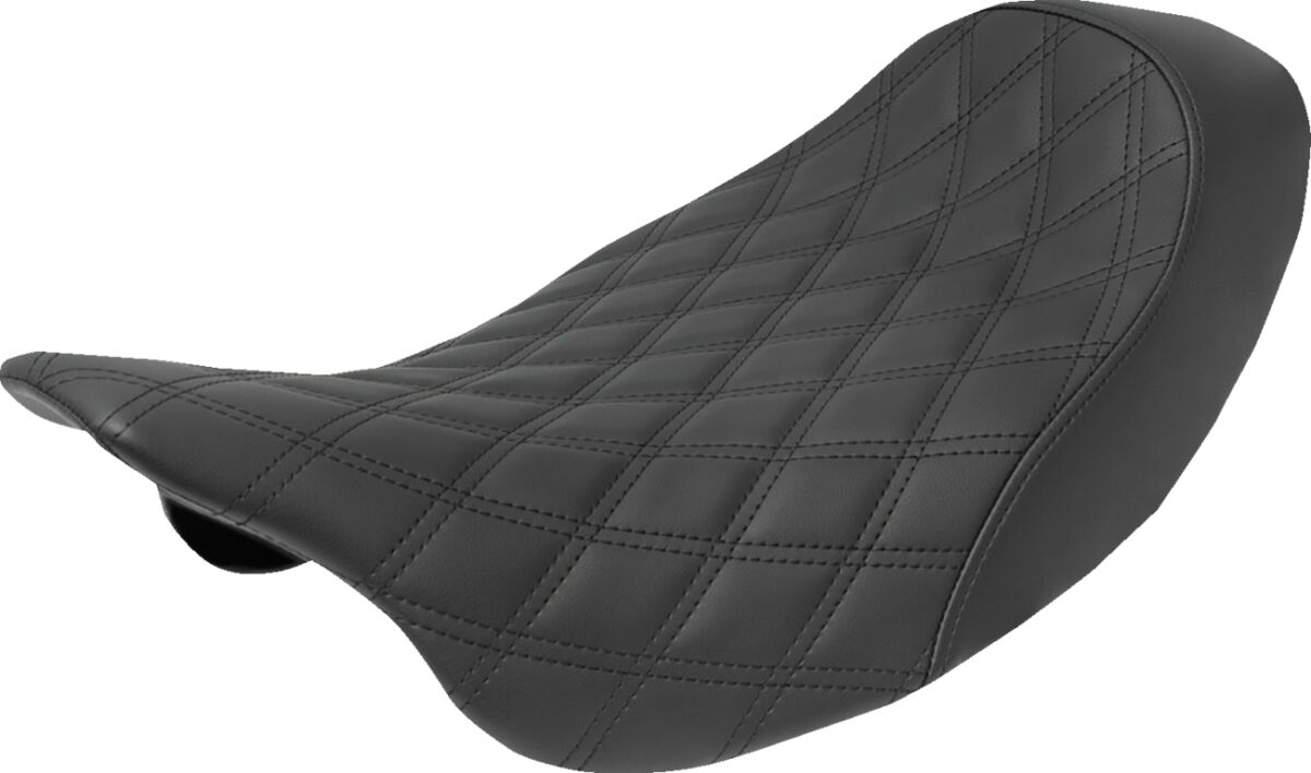SOLO SEAT RENEGADE™ LS FRONT VINYL|SADDLEGEL™ PLAIN BLACK