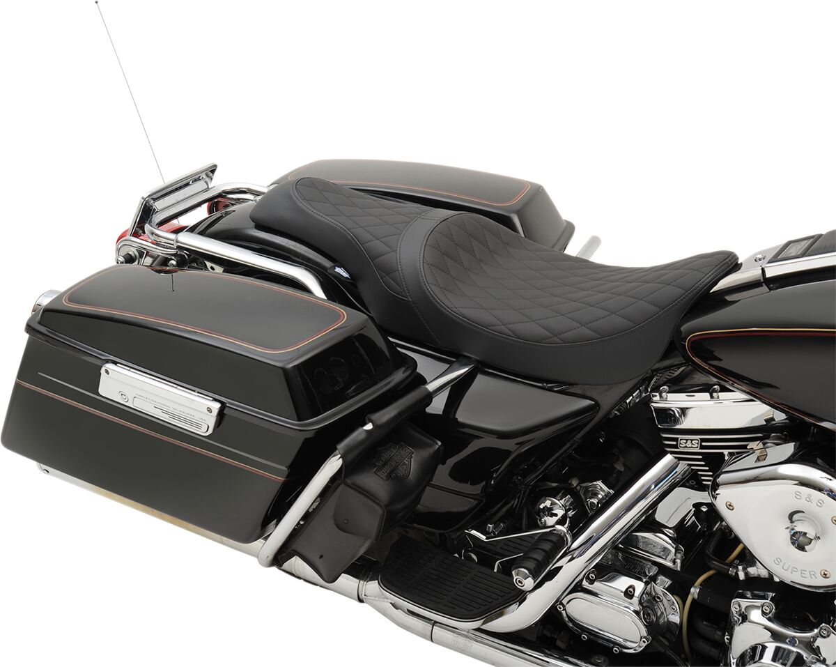 SEAT CABALLERO DIAMOND STITCHED BLACK