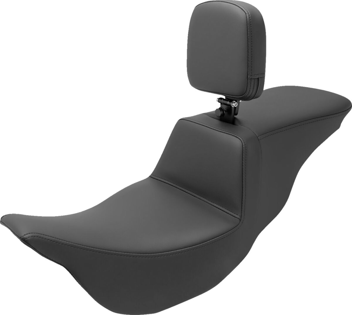 Tour Step Up Seat - Rider Backrest - Plain - FL '08-'22