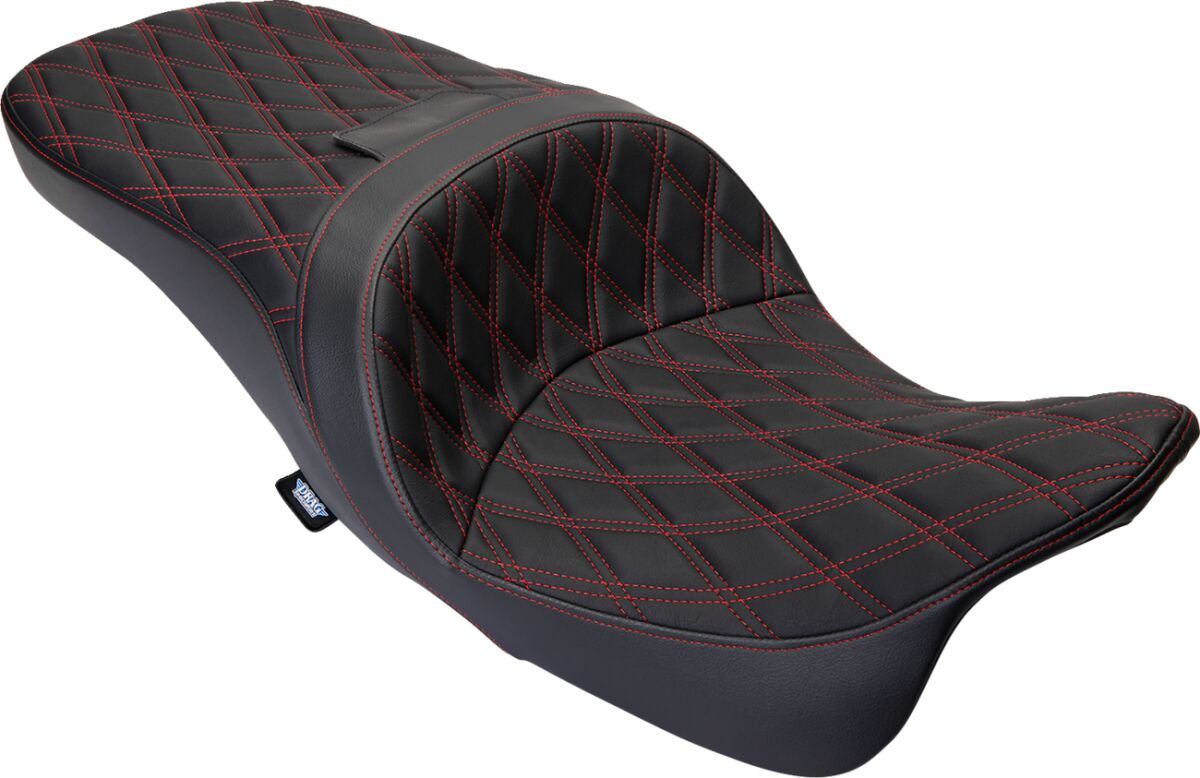 Seat Freedom Vinyl Double Diamond Red Stitch FLH 2009-2023