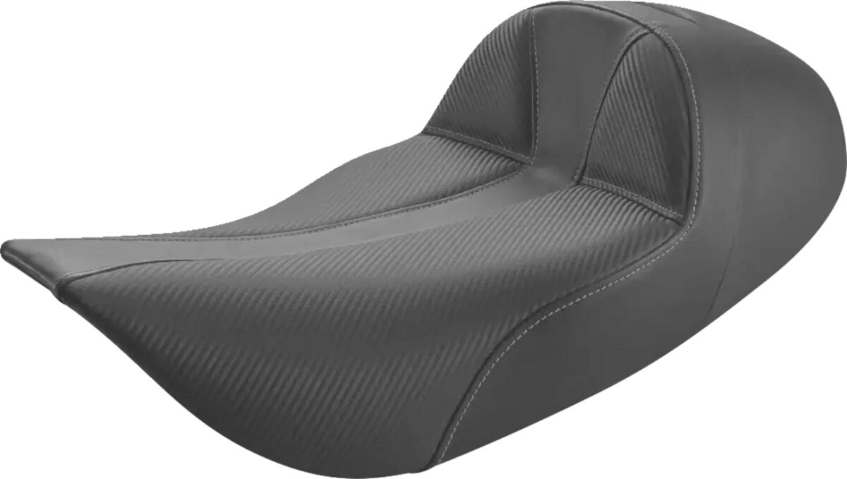 Dominator Solo Seat - Extended Reach - Stitched - Black w/ Gray Stitching - FL