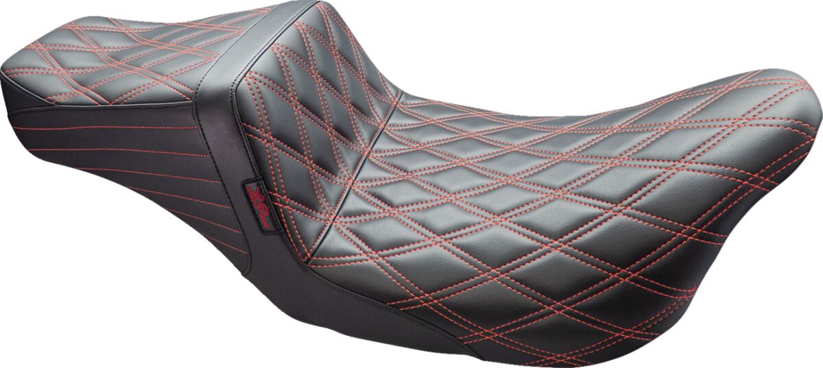 Tailwhip Seat - Double Diamond w/ Red Thread