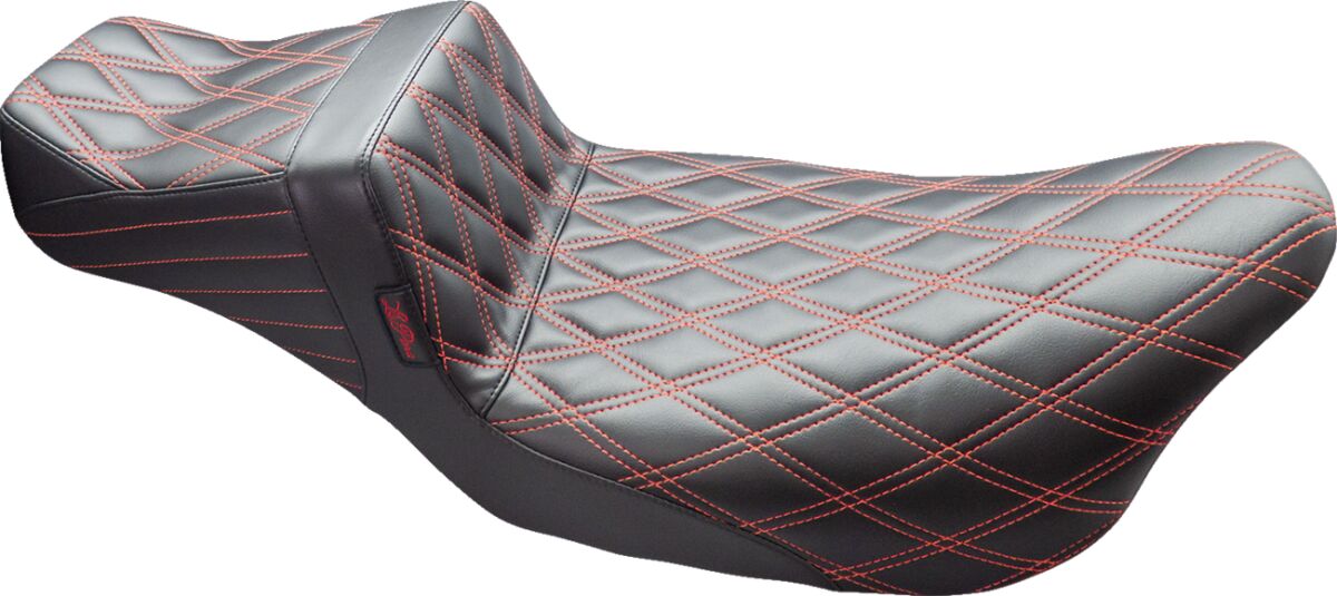 Tailwhip Daddy Long Legs Seat - Double Diamond w/ Red Thread