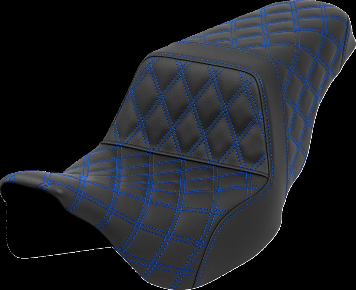 Step-Up Seat - Lattice Stitch - Blue Stitch