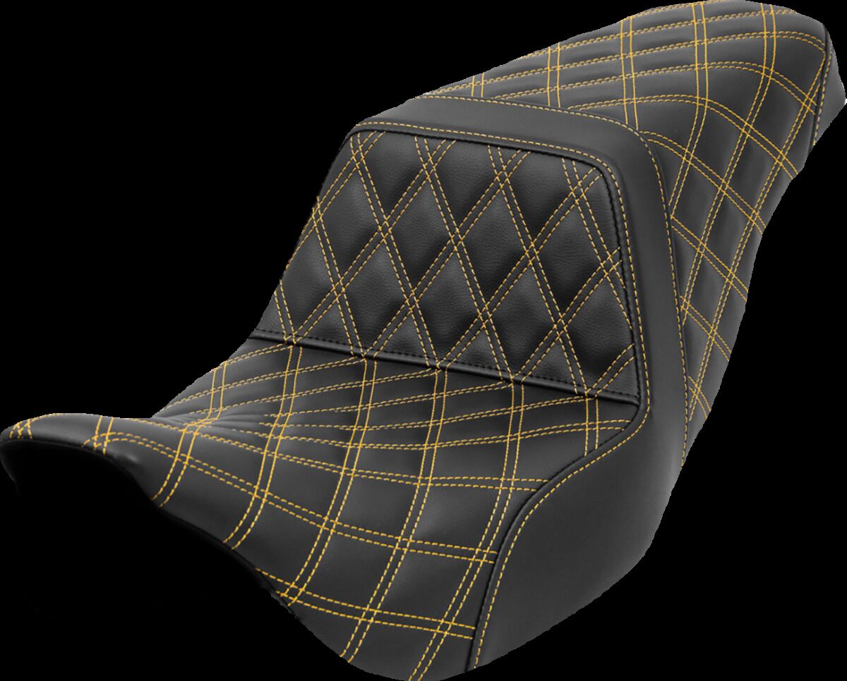 Step-Up Seat - Lattice Stitch - Gold Stitch