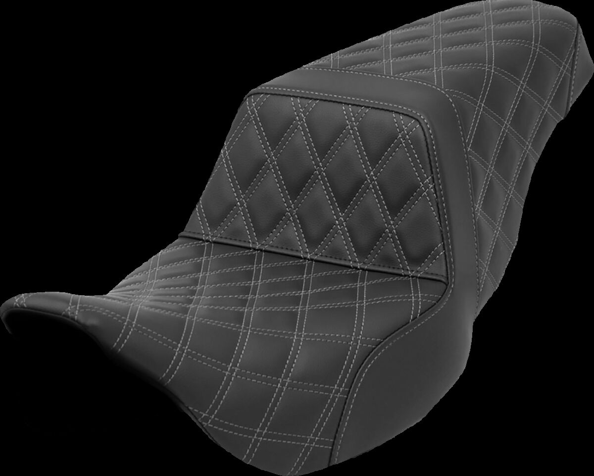 Step-Up Seat - Lattice Stitch - Gray Stitch