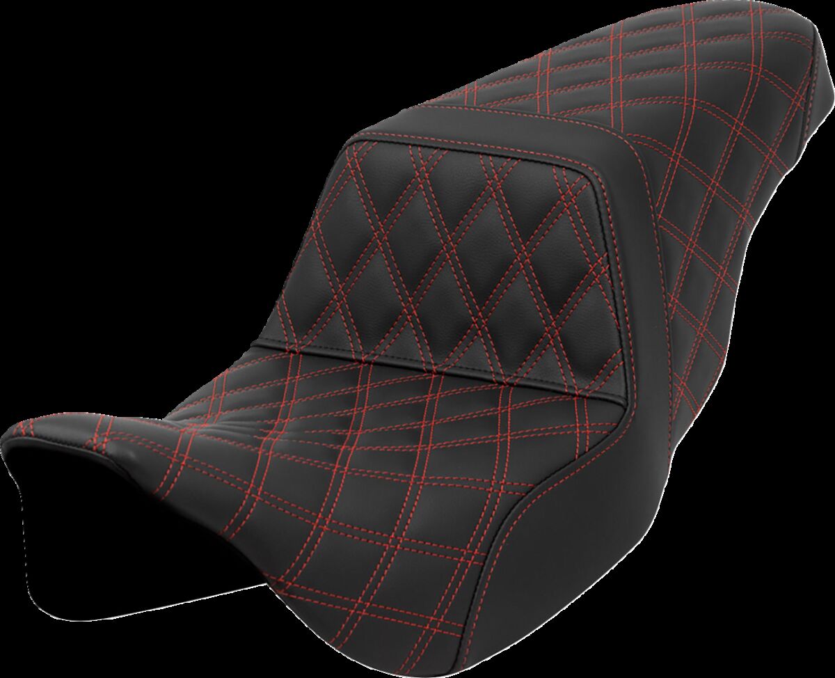 Step-Up Seat - Lattice Stitch - Red Stitch