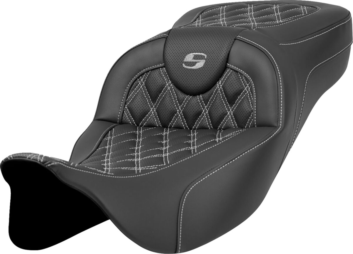 Roadsofa™ Seat - Lattice Stitch - Silver Stitch - Extended Reach
